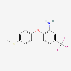 2-[4-(Methylthio)phenoxy]-5-(trifluoromethyl)aniline