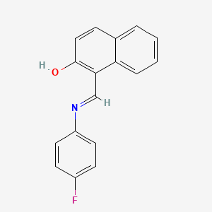 molecular formula C17H12FNO B6332939 1-[(4-Fluoro-phenylimino)-methyl]-naphthalen-2-ol CAS No. 3230-62-4