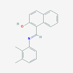 molecular formula C19H17NO B6332947 1-[(2,3-Dimethyl-phenylimino)-methyl]-naphthalen-2-ol CAS No. 329934-44-3