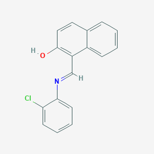 molecular formula C17H12ClNO B6332954 1-[(2-Chloro-phenylimino)-methyl]-naphthalen-2-ol CAS No. 3172-39-2