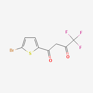 1-(5-Bromothiophen-2-yl)-4,4,4-trifluorobutane-1,3-dione, 98%