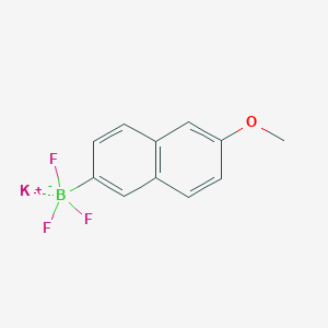 molecular formula C11H9BF3KO B6332975 Potassium trifluoro(6-methoxynaphthalen-2-yl)boranuide CAS No. 1163708-25-5
