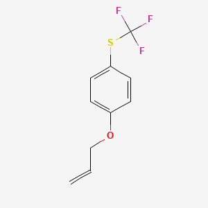 molecular formula C10H9F3OS B6333001 Allyl 4-(trifluoromethylthio)phenyl ether CAS No. 653578-27-9