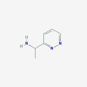 molecular formula C6H9N3 B6333002 1-(Pyridazin-3-yl)ethanamine CAS No. 1532982-62-9