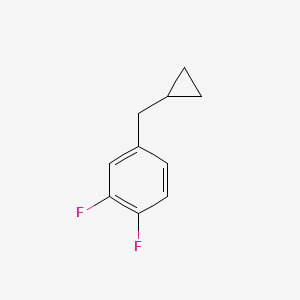 molecular formula C10H10F2 B6333009 4-(Cyclopropylmethyl)-1,2-difluorobenzene CAS No. 1369849-64-8