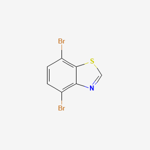 molecular formula C7H3Br2NS B6333022 4,7-Dibromobenzo[d]thiazole CAS No. 2089292-19-1