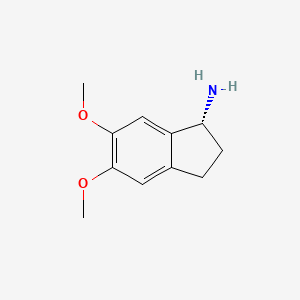 molecular formula C11H15NO2 B6333024 (R)-5,6-Dimethoxy-2,3-dihydro-1H-inden-1-amine CAS No. 1260590-97-3