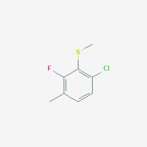 molecular formula C8H8ClFS B6333061 (6-Chloro-2-fluoro-3-methylphenyl)(methyl)sulfane CAS No. 1805455-97-3