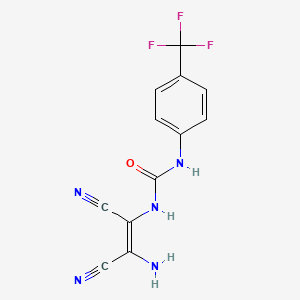 molecular formula C12H8F3N5O B6333086 N-(2-Amino-1,2-dinitrilovinyl)((4-(trifluoromethyl)phenyl)amino)formamide CAS No. 1022157-29-4