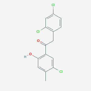 molecular formula C15H11Cl3O2 B6333096 5'-Chloro-2(2',4'-dichlorophenyl)-2'-hydroxy-4'-methylacetophenone;  98% CAS No. 720676-78-8