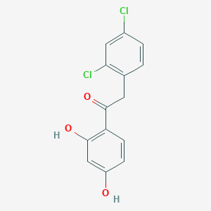 molecular formula C14H10Cl2O3 B6333102 2-(2,4-Dichlorophenyl)-1-(2,4-dihydroxyphenyl)ethanone CAS No. 477334-55-7
