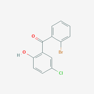 molecular formula C13H8BrClO2 B6333114 2'-Bromo-5-chloro-2-hydroxybenzophenone;  98% CAS No. 92739-90-7