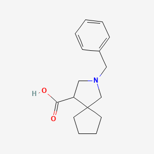 molecular formula C16H21NO2 B6333195 2-苄基-2-氮杂螺[4.4]壬烷-4-羧酸 CAS No. 1480538-26-8