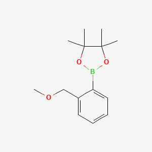 molecular formula C14H21BO3 B6333212 2-[2-(Methoxymethyl)phenyl]-4,4,5,5-tetramethyl-1,3,2-dioxaborolane CAS No. 1688661-75-7