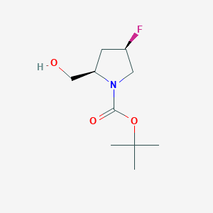 molecular formula C10H18FNO3 B6333236 t-Butyl (2R,4R)-4-fluoro-2-(hydroxymethyl)pyrrolidine-1-carboxylate CAS No. 869527-51-5