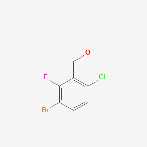 molecular formula C8H7BrClFO B6333242 1-Bromo-4-chloro-2-fluoro-3-(methoxymethyl)benzene CAS No. 943830-57-7