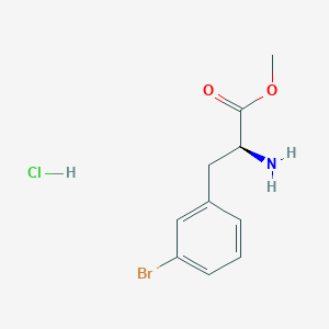 molecular formula C10H13BrClNO2 B6333277 Methyl (S)-2-Amino-3-(3-bromophenyl)propanoate hydrochloride (H-L-Phe(3-Br)-OMe.HCl) CAS No. 880347-43-3