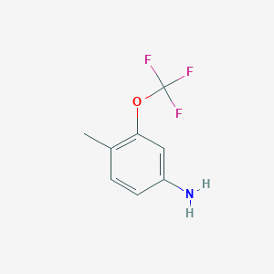 molecular formula C8H8F3NO B6333340 4-Methyl-3-(trifluoromethoxy)aniline CAS No. 851045-64-2