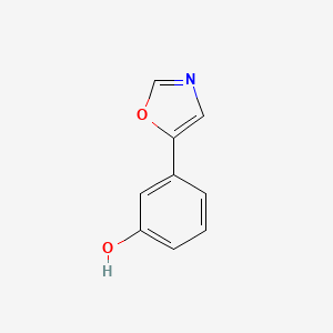 B6333345 3-(1,3-Oxazol-5-yl)phenol CAS No. 940303-49-1