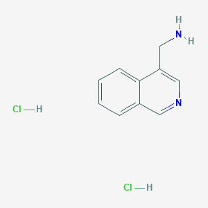 molecular formula C10H12Cl2N2 B6333350 c-异喹啉-4-基-甲胺二盐酸盐 CAS No. 1220039-80-4