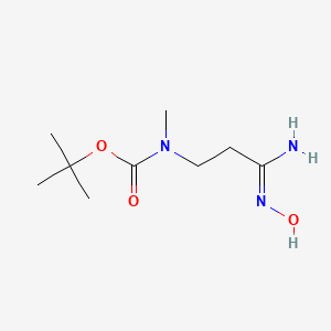 tert-Butyl [(3Z)-3-amino-3-(hydroxyimino)propyl]methylcarbamate