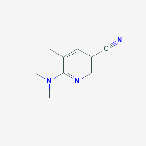 molecular formula C9H11N3 B6333480 6-Dimethylamino-5-methylnicotinonitrile CAS No. 916343-41-4