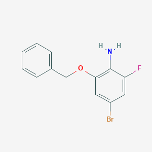 2-Benzyloxy-4-bromo-6-fluoro-phenylamine