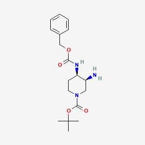 t-Butyl (3S,4R)-3-amino-4-{[(benzyloxy)carbonyl]amino}piperidine-1-carboxylate