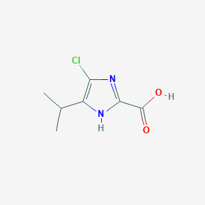 molecular formula C7H9ClN2O2 B6333522 4-Chloro-5-isopropyl-1H-imidazole-2-carboxylic acid CAS No. 1171125-32-8