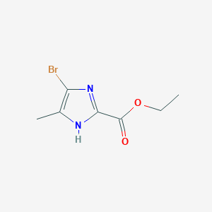 molecular formula C7H9BrN2O2 B6333527 4-溴-5-甲基-1H-咪唑-2-甲酸乙酯 CAS No. 1171125-20-4