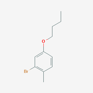 molecular formula C11H15BrO B6333531 2-Bromo-4-butoxy-1-methylbenzene CAS No. 1856706-97-2