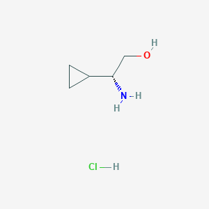 molecular formula C5H12ClNO B6333546 (R)-2-氨基-2-环丙基乙醇盐酸盐 CAS No. 1401163-31-2