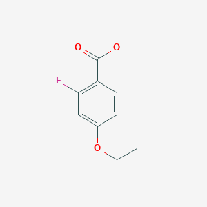 molecular formula C11H13FO3 B6333569 2-Fluoro-4-isopropoxybenzoic acid methyl ester CAS No. 1394933-49-3