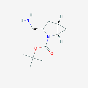 molecular formula C11H20N2O2 B6333586 tert-Butyl (1R,3S,5R)-3-(aminomethyl)-2-azabicyclo[3.1.0]hexane-2-carboxylate CAS No. 1386459-70-6