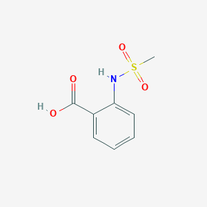 molecular formula C8H9NO4S B063336 2-(甲磺酰胺基)苯甲酸 CAS No. 162787-61-3