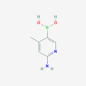 molecular formula C6H9BN2O2 B6333616 6-Amino-4-methylpyridine-3-boronic acid CAS No. 1421934-09-9