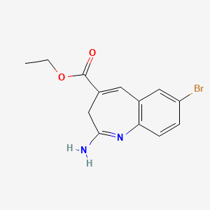 molecular formula C13H13BrN2O2 B6333689 Ethyl 2-amino-7-bromo-3H-1-benzazepine-4-carboxylate CAS No. 1384958-64-8