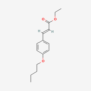 molecular formula C15H20O3 B6333708 3-(4-Butoxy-phenyl)-acrylic acid ethyl ester, 95% CAS No. 94203-94-8