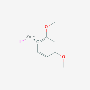 molecular formula C8H9IO2Zn B6333729 2,4-Dimethoxyphenylzinc iodide, 0.50 M in THF CAS No. 738580-36-4