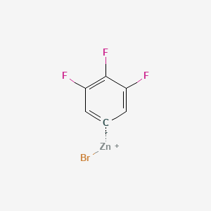 molecular formula C6H2BrF3Zn B6333739 3,4,5-Trifluorophenylzinc bromide, 0.5M in tetrahydrofuran CAS No. 1241382-67-1