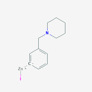 3-[(1-Piperidino)methyl]phenylzinc iodide, 0.5M in tetrahydrofuran