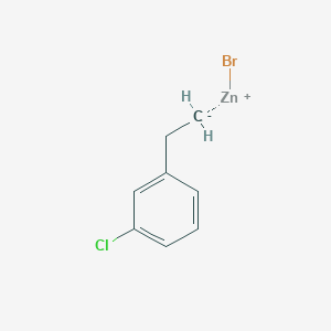 molecular formula C8H8BrClZn B6333773 3-Chlorophenethylzinc bromide, 0.5M in tetrahydrofuran CAS No. 1141978-48-4