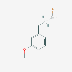 molecular formula C9H11BrOZn B6333802 3-Methoxyphenethylzinc bromide, 0.5M in tetrahydrofuran CAS No. 1142232-31-2