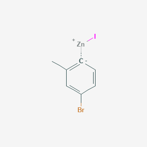 molecular formula C7H6BrIZn B6333827 4-Bromo-2-methylphenylzinc iodide, 0.5M in tetrahydrofuran CAS No. 1141981-37-4