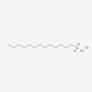 molecular formula C14H29BrZn B6333848 Tetradecylzinc bromide, 0.5M in tetrahydrofuran CAS No. 1610827-42-3