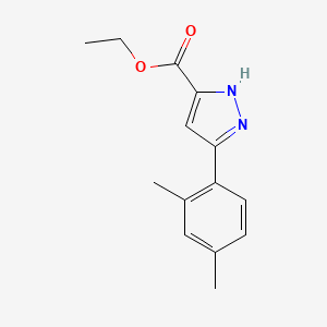 Ethyl 5-(2,4-dimethylphenyl)-1H-pyrazole-3-carboxylate