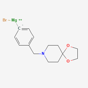 4-[8-(1,4-Dioxa-8-azaspiro[4.5]decyl)methyl]phenylmagnesium bromide, 0.25M in tetrahydrofuran