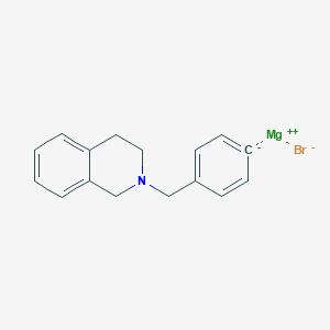 molecular formula C16H16BrMgN B6333934 4-(1,2,3,4-Tetrahydroquinolino-2-ylmethyl)phenylmagnesium bromide, 0.25M in tetrahydrofuran CAS No. 1187163-69-4