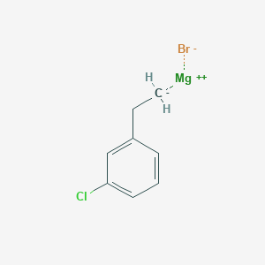 molecular formula C8H8BrClMg B6333947 3-Chlorophenethylmagnesium bromide, 0.5M in tetrahydrofuran CAS No. 1187165-65-6