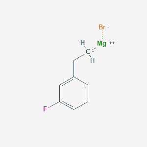 molecular formula C8H8BrFMg B6333953 3-Fluorophenethylmagnesium bromide, 0.5M in tetrahydrofuran CAS No. 1142234-68-1